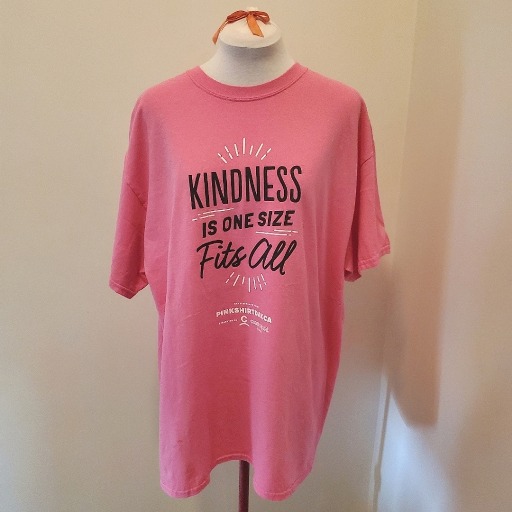 "Kindness..." Pink T-shirt XL, GUC